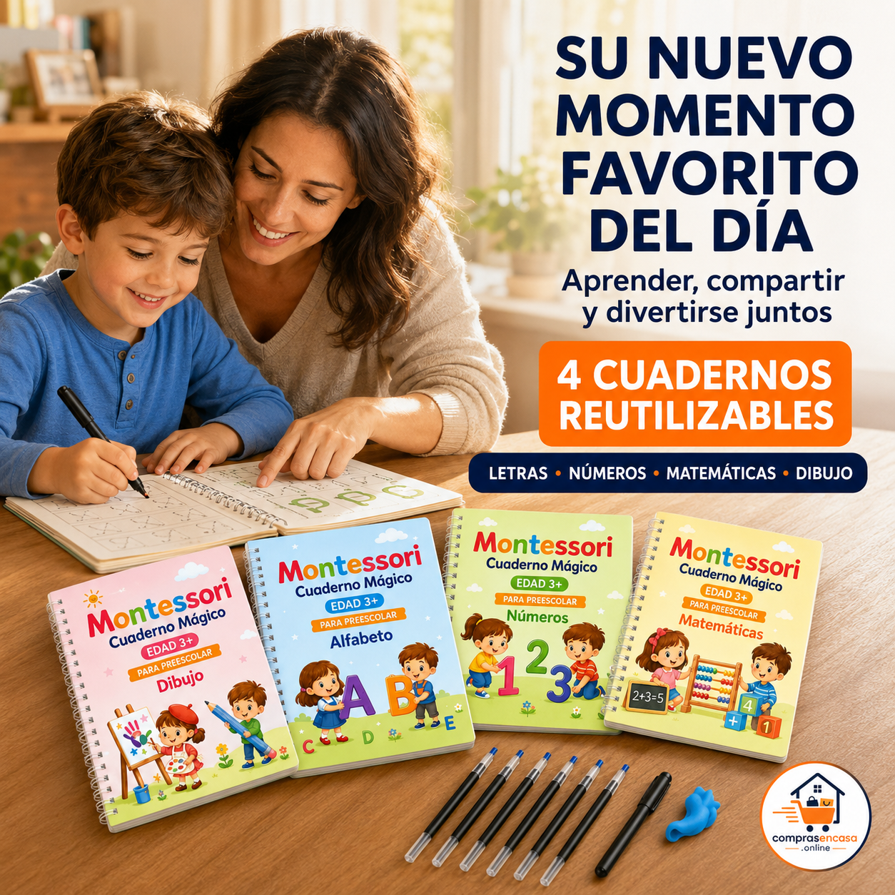 Cuaderno mágico reutilizable
