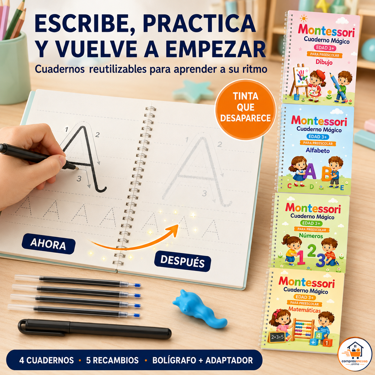 Cuaderno mágico reutilizable