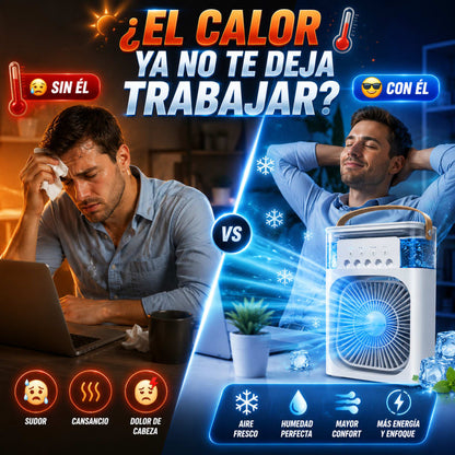 Ventilador humidificador con luces