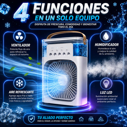 Ventilador humidificador con luces