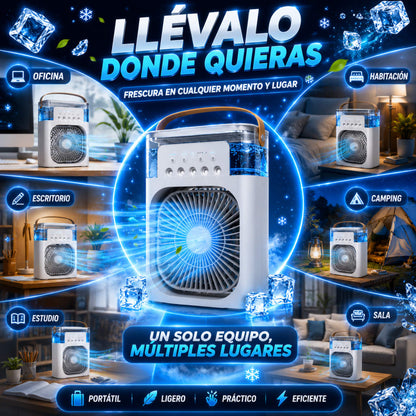 Ventilador humidificador con luces
