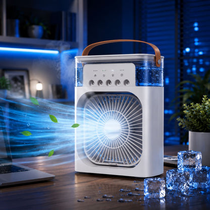 Ventilador humidificador con luces