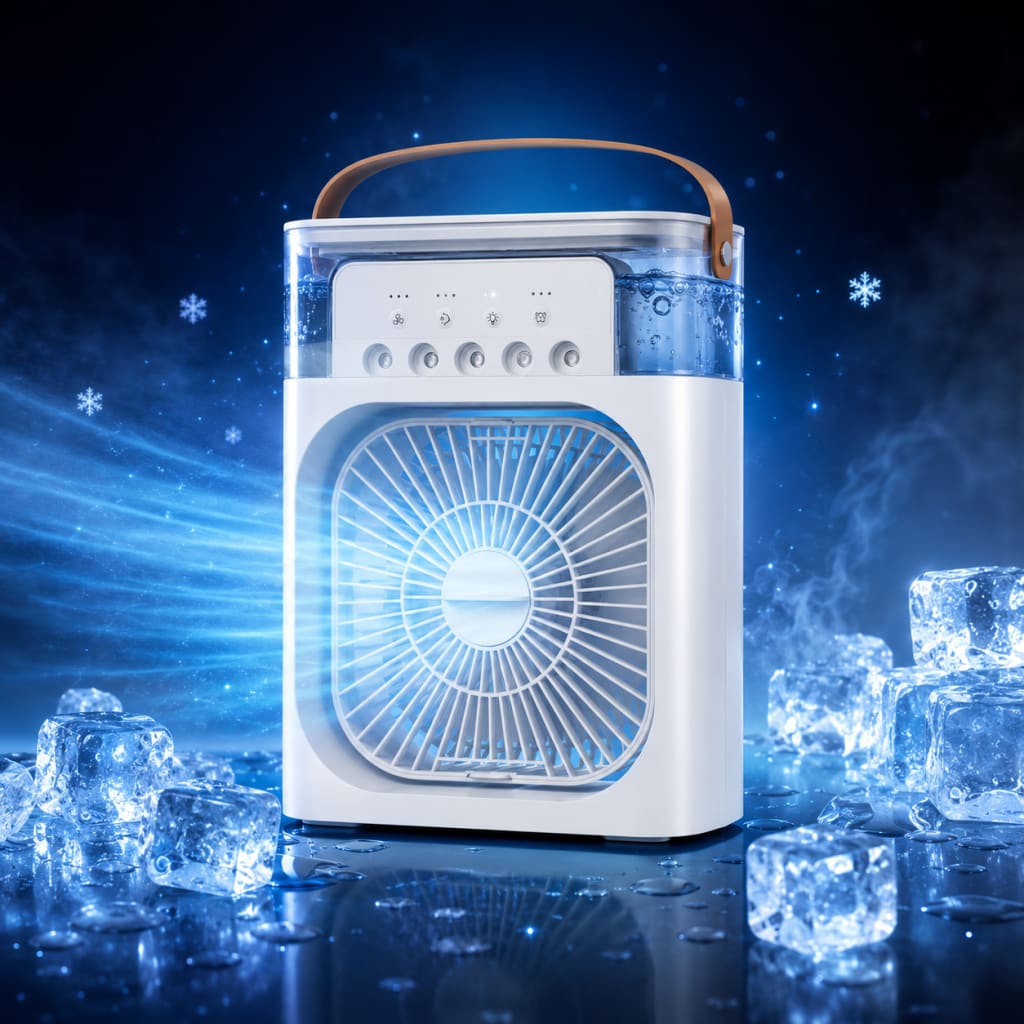 Ventilador humidificador con luces